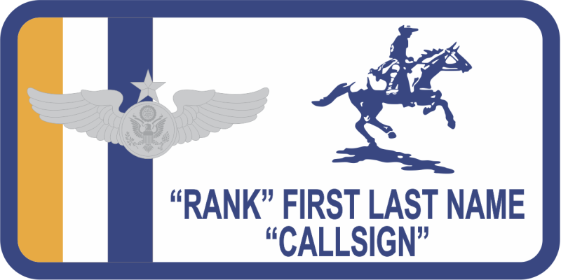 Caesar Rodney High School AFJROTC DE-941 Instructor Name Tag