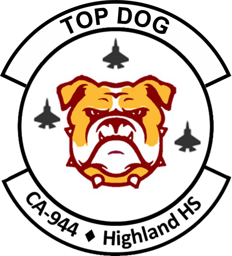 AFJROTC CA-944 Top Dog Full-Color Patch