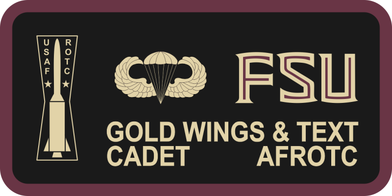 AFROTC Det 145 FSU Missile Name Tag