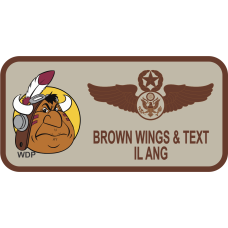Image for 169 AS Desert Name Tag - Illinois ANG