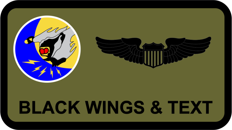 193 SOW Psycho Warriors Large Name Tag