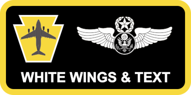 758 AS C-17 Black Name Tag