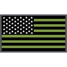 Image for 130 AS American Flag Glow-In-The-Dark Patch