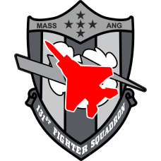 Image for 131 FS MASS ANG Shield Gray/Black/Red Patch