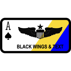 Image for 116 ARS Yellow & Blue Stripe Aces Name Tag