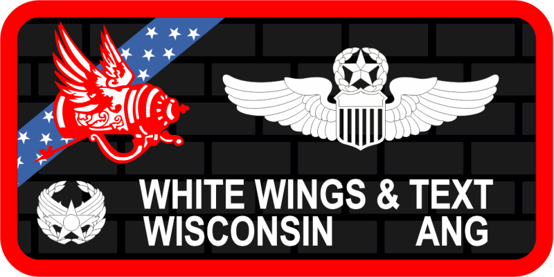 128 ARW Flying Stein Name Tag 