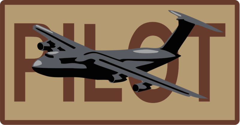 AFSC Desert Pilot with Gray C-5 Patch