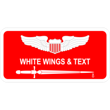 Image for 102 RQS Sword Red Name Tag