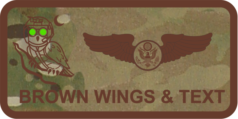 193 SOS Owl Large OCP Name Tag