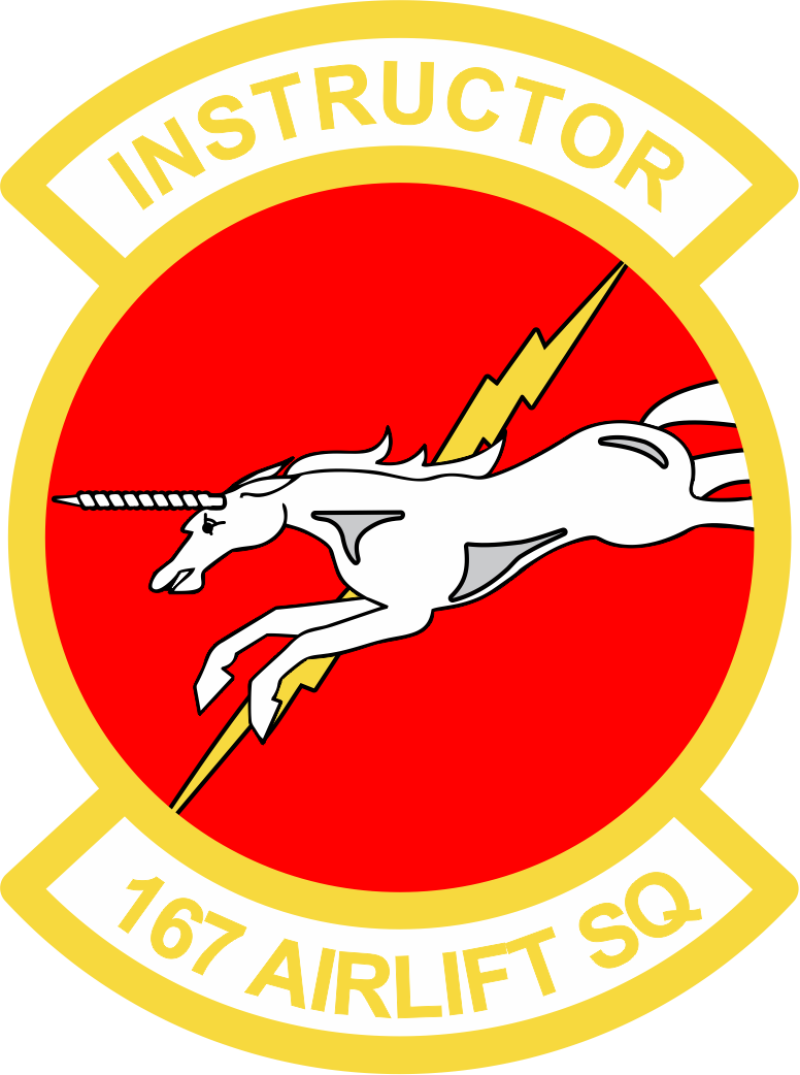 167 AS Unicorn Instructor Patch