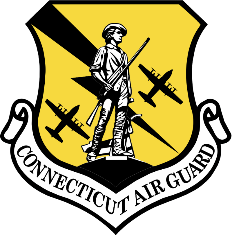 118 AS Minuteman Connecticut ANG Yellow/Black Patch