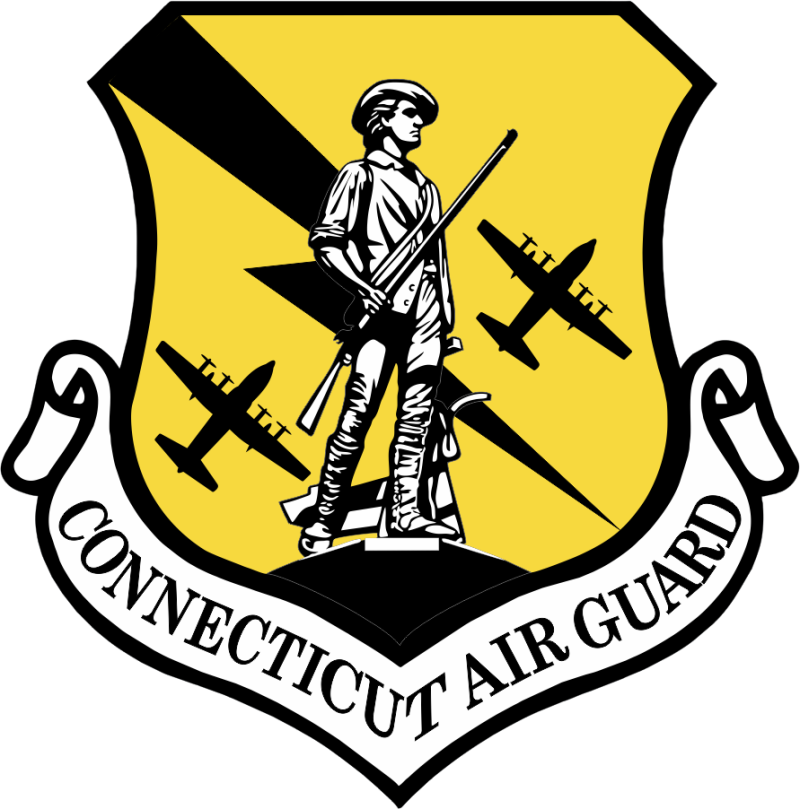118 AS Minuteman Connecticut ANG Yellow/Black Patch