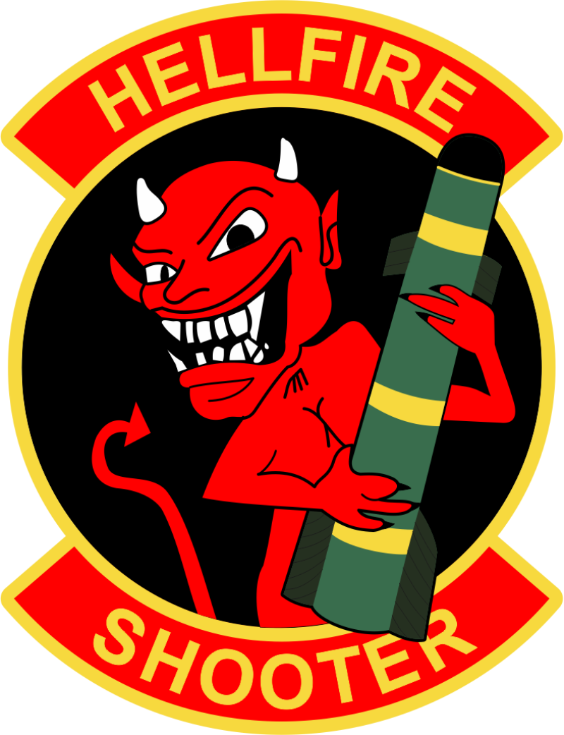 162 ATKS Hellfire Shooter Black Backgroud Patch