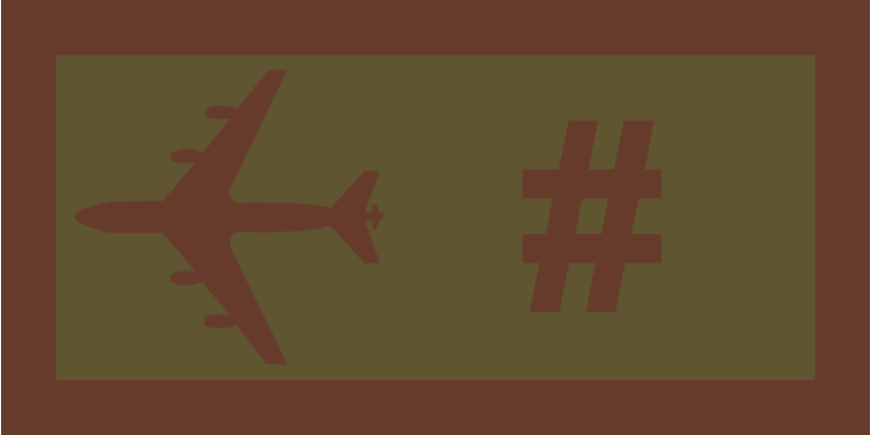 54 ARS KC-135 OCP Individual Numbers Pocket Tab