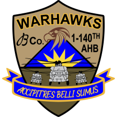 Image for 1-140th Aviation Regiment Warhawks Patch