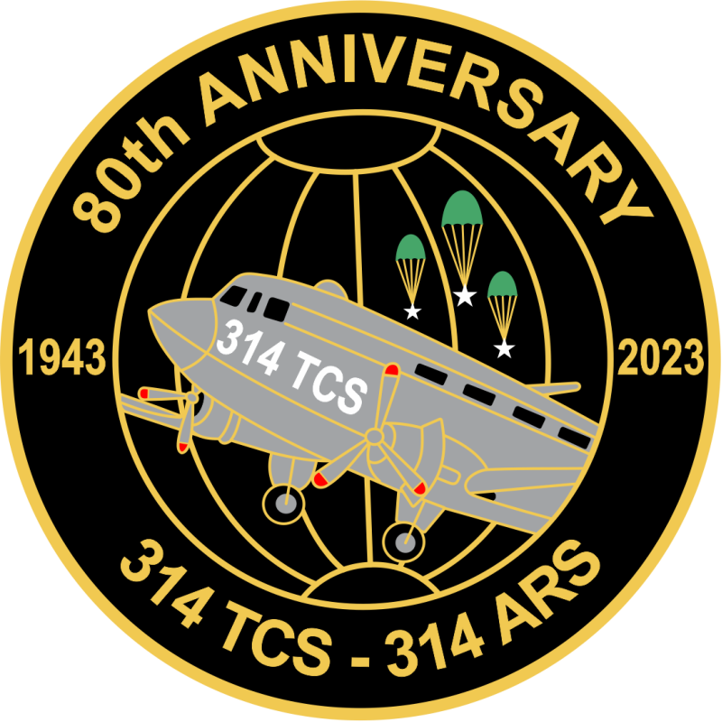 314 ARS 80th Anniversary Patch