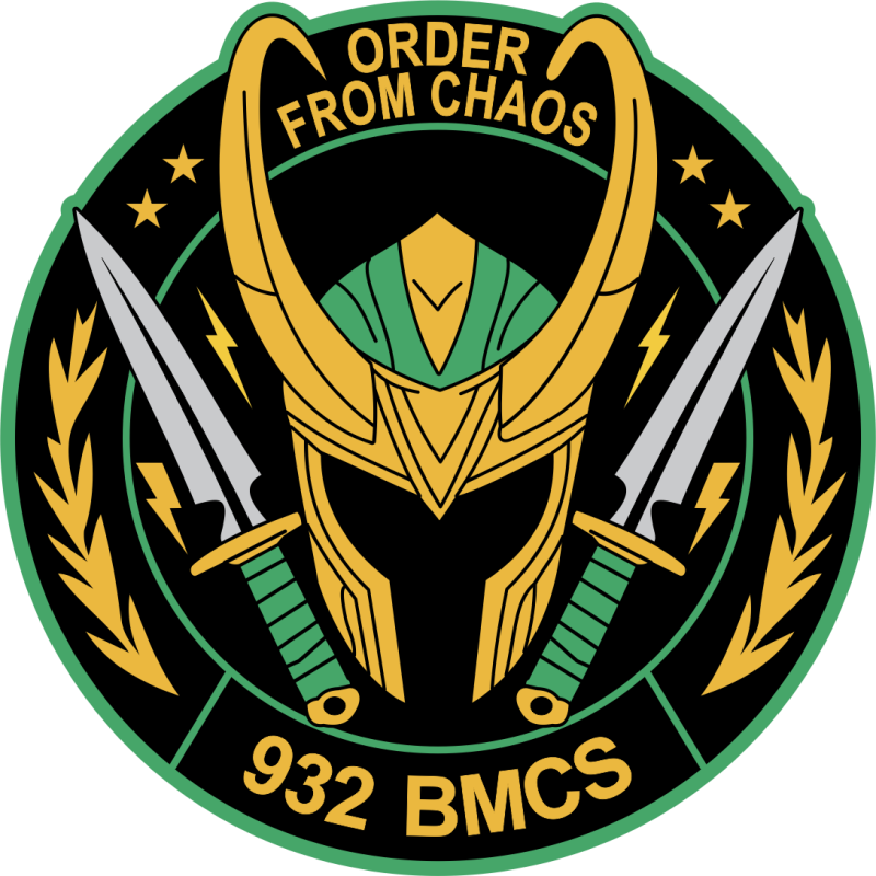 932 BMCS Loki Knight with Swords Full Color Patch