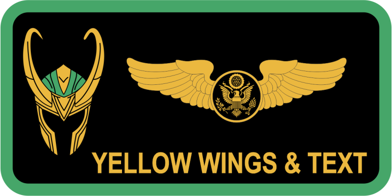 932 BMCS Loki Black Name Tag