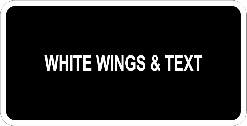 USAFHG Black Name Tag