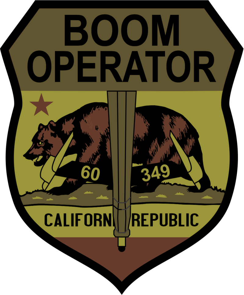 Boom Operator California Republic OCP 4" PVC Patch