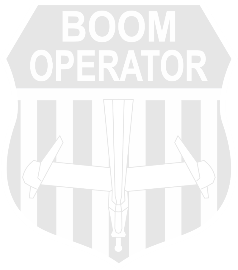 Boom Operator KC-10 Boom White Pick Sticker