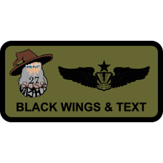 Image for 27 SOSS OLD Wizard w/Text Name Tag, Cannon AFB