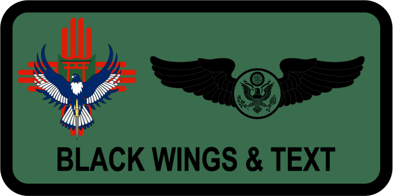 43 IS Eagle with Tori Gate Logo Name Tag