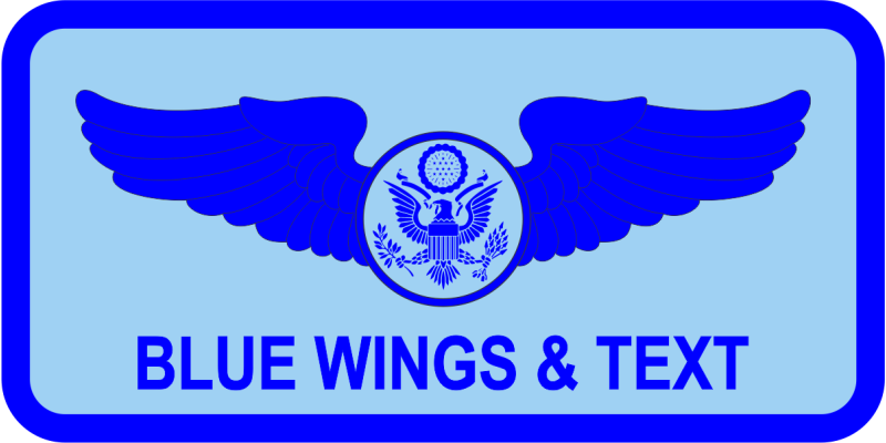 437 OG Light Blue Name Tag