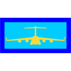 Image for 15 AS Blue on Blue Yellow C-17 Pocket Tab