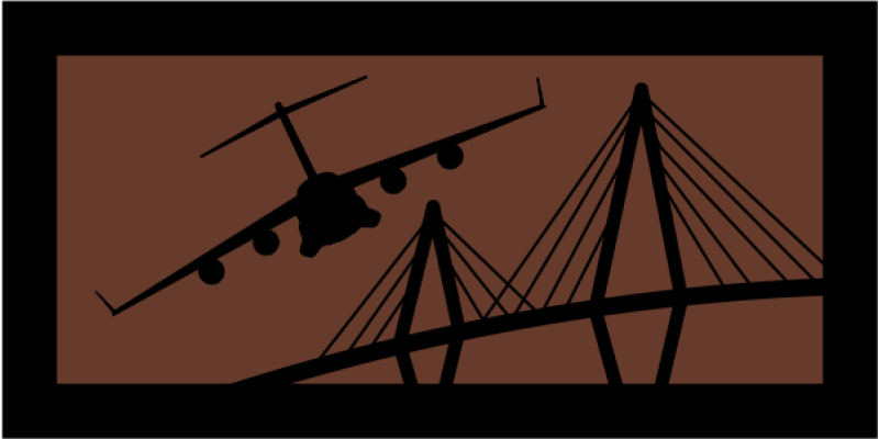 315 AES Brown/Black C-17 Pocket Tab 