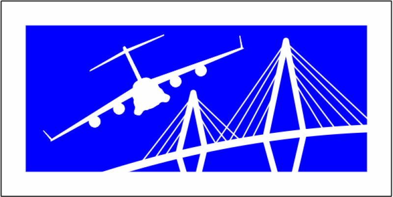 315 AES Blue/White C-17 Pocket Tab 