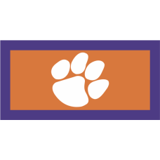 Image for Clemson University Orange/Purple White Paw Pocket Tab