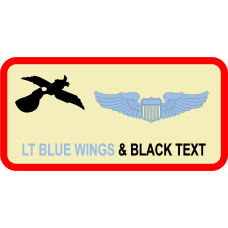 Image for 14 AS Black Pelican Name Tag