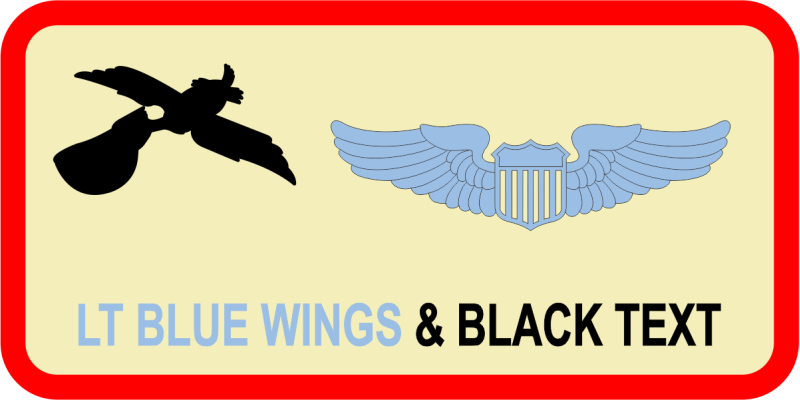 14 AS Black Pelican Name Tag