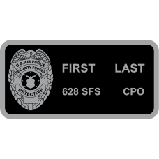 Image for 628 SFS Detective Name Tag