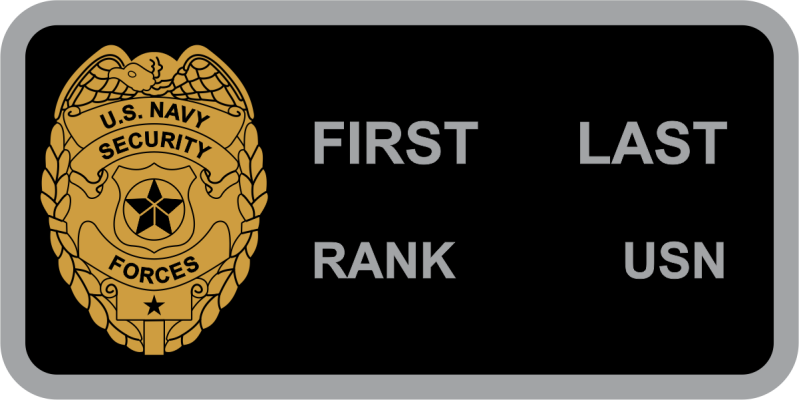 628 SFS Navy Name Tag