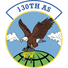 Image for 130 AS Eagle Holding Paratrooper & Air Drop Patch