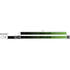 Image for 437 SOS Green Lanyard