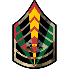 Image for USMC Chevron E-7 Master Gunnery SGT 7 Panel 7 inch Patch