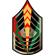 Image for USMC Chevron E-9 Master Gunnery SGT 7 Panel 7 inch Patch