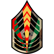 Image for USMC Chevron SGT Major E-9 1st SGT 7 Panel 6.5 inch Patch