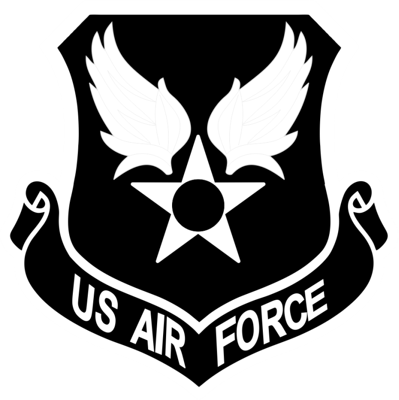 US Air Force Black & White Patch