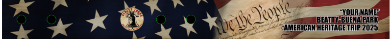Slotsy Tours "Beatty-Buena Park" American Heritage Tour Bag Tag