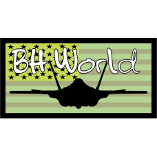 Image for BH World Flag with F-22 Patch