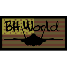 Image for BH World Flag with F-22 Patch OCP