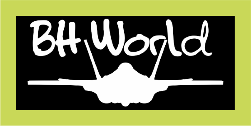 BH World F-22 Black B/G Green Border Pocket Tab