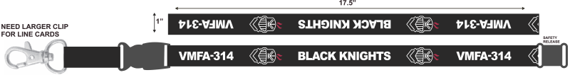 VMFA-314 Black Knights Lanyard