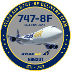 Image for Atlas Air B747-8F Delivery Team Patch