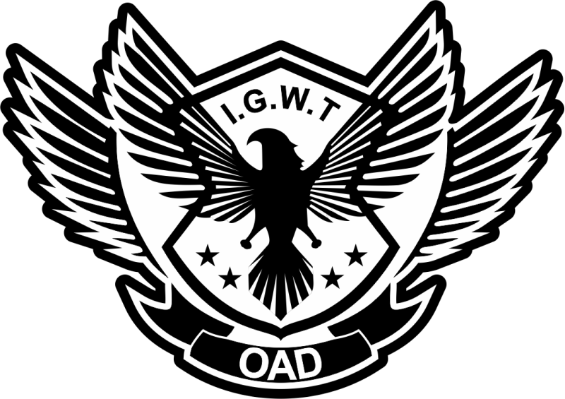 I.G.W.T OAD Black/White Patch