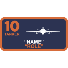 Image for 10 Tanker Aerial Firefighting Name Tag